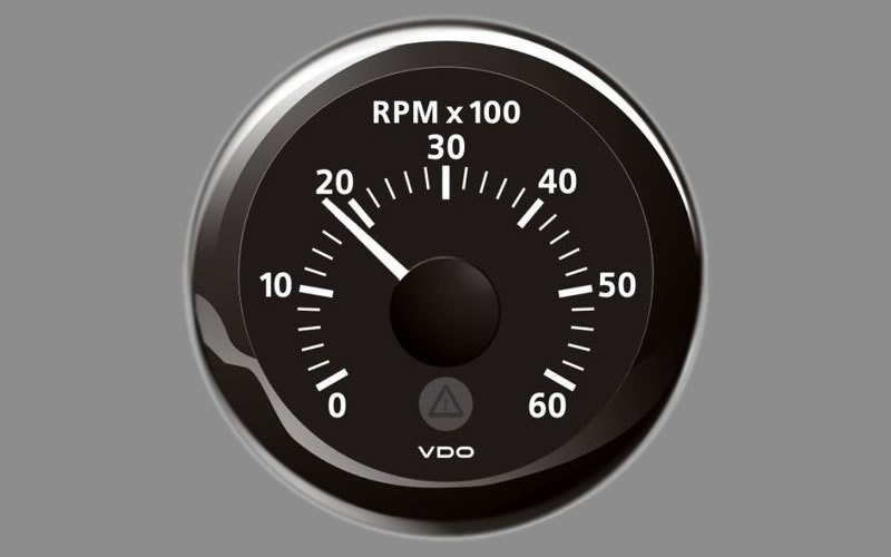 Marine Tachometer 6000 RPM Gauge